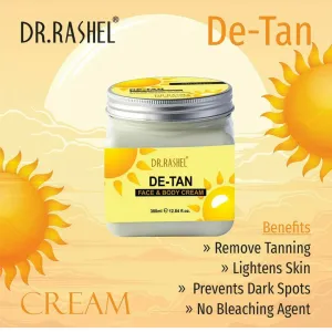 Dr.Rashel De tan Face & Body Cream 380 ML MRP 225/-