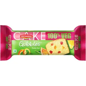 Britannia Cake Goobbles Fruity Fun (100%) Veg (70g)