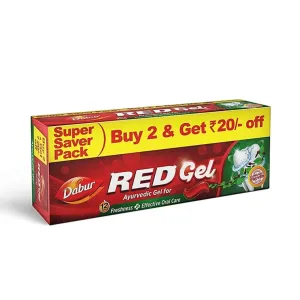 Dabur Red Gel Toothpaste 150 g (Pack of 2)