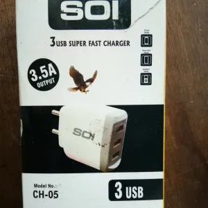 SOI 3.5amp triple port USB charger