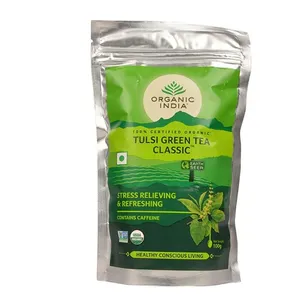 Organic India Tulsi Green Tea Zipper 100g