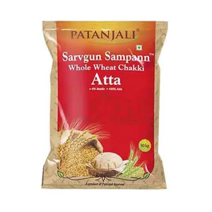 Patanjali Sarvagun Sampann Whole Wheat Chakki Atta 5kg