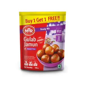 MTR Gulab Jamun Ready Mix Buy 1 Get 1 Free 160g