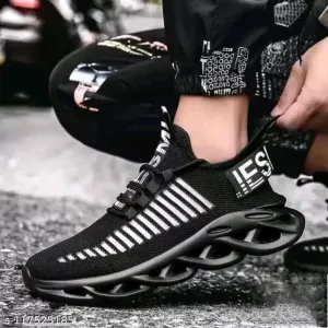 Black Printed Casual Sneaker