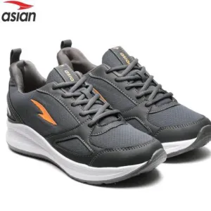 ASIAN Men's EXPRESS-10 Grey Sports Running Walking & Gym LIghtWeight Stylish Shoes