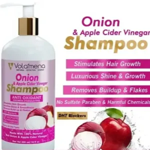 Onion Apple Cider Vinegar Shampoo With Antioxidant Growth Stimulating 300 Ml