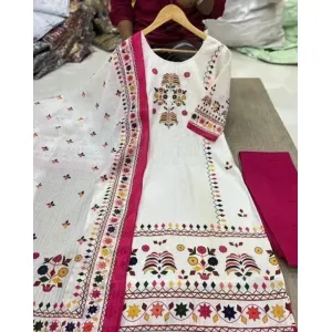 Rayon Kurta  Bottom Dupatta Set