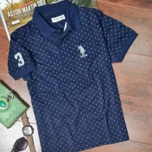 Elegant Cotton Blend Printed Polos For Men