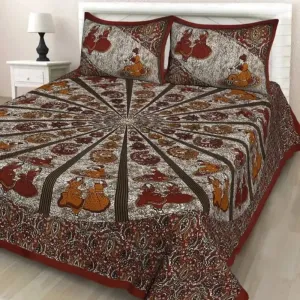 Cotton Bedsheet with 2 Pillowcover