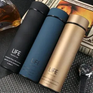 LED temperature water bottle display I LED indicator water bottle hot & cool 500 ml