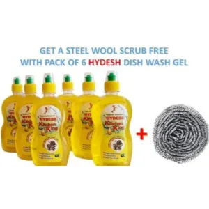 Hydesh Dish Wash Gel (Pack of 6)