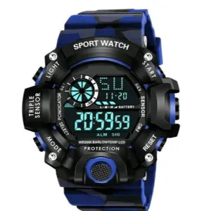 Army Kids-Boys Black Rubber Casual Sports Watches