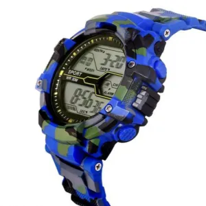 Army Kids-Boys Black Rubber Casual Sports Watches