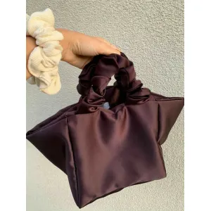 Satin hand bag