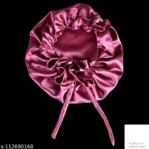 Premium satin silk tie sleeping cap/bonnet