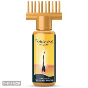 Indulekha Bringha Oil, Reduces H air Fall and Grows New Hair, 100%. Ayurvedic Oil, 100ml