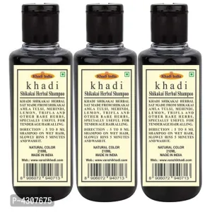 Khadi Herbal Shikakai Shampoo 630 Ml Pack Of 3