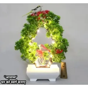 Artificial Plant With Light Sparrow
