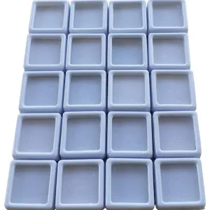 Display Box White 1x1inch- 20pcs set