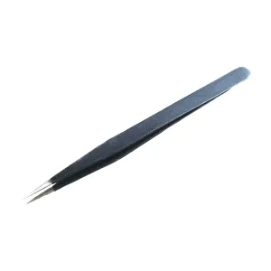 AIW Fine Grip Black Tweezer 6inch