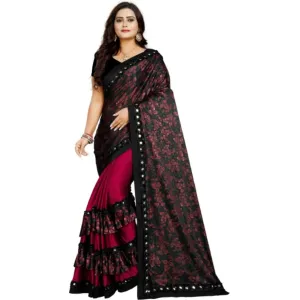 Printed Bollywood Lycra Blend Saree