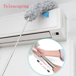 Microfiber Dusters for Cleaning Fan/wall/etc, Telescoping Feather Duster with 100 inches