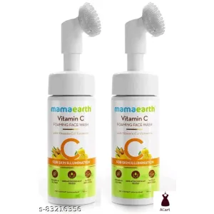 MAMA EARTH Vitamin C Foaming Face Wash with Vitamin C and Turmeric for Skin Illumination