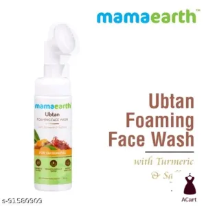 MAMA EARTH Ubtan Foaming Face Wash with Turmeric and Saffron for Tan Removal - 150ml