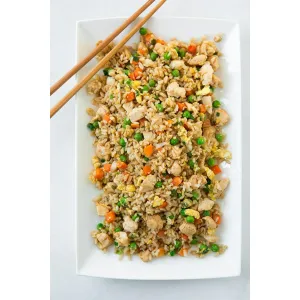 Chicken fried rice.