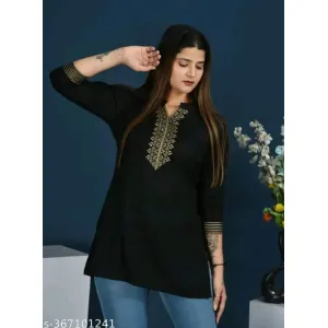 Cotton Hand Block Printed Short Kurti Kurta Shirt Top for Women