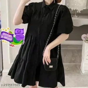 Button shirt dress