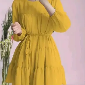 Trendy new georgette full sleeves dress