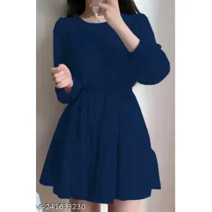 Trendy new georgette full sleeves dress
