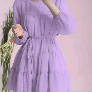 Trendy new georgette full sleeves dress