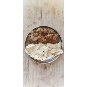 Rumali roti with Kadhai chicken