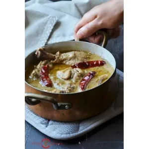 Rumali roti with Chicken Rezala