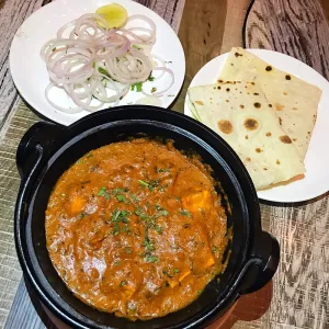 Rumali roti with Paneer butter masala