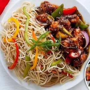 Veg Hakka Chilli chicken Combo