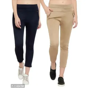 Plain Pants Jegging For Girls and Womens Combo Pack of 2 pcs