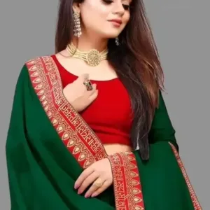 Trendy Art Silk Saree with Blouse Piece for Women