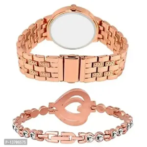 BLUTECH Analogue Women's Watch(Rose Gold Dial Rose Gold Colored Strap)