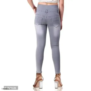 FASHIONABLE EXCLUSIVE WOMENS JEANS 4 BTN GRY