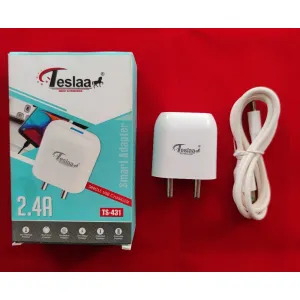 Teslaa TS-431 Charger 2.4A with V8 Cable