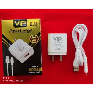 Vip TC-55 2.1.A Charger With V8 Data Cable