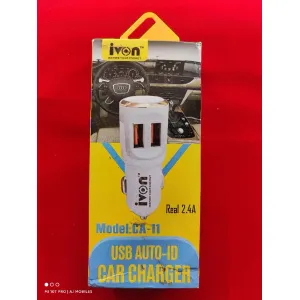 Ivon 2.4A Dual USB Car Charger