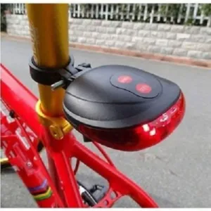 REBOUND Laser Tail Light 5 RED LED LIGHT for Bike, Cycle (Black, Red) LED Front Light