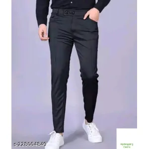 Black Pant For Men Track पैंट