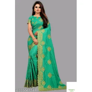 FANCY EMBROIDERY SAREE BY Dsquare