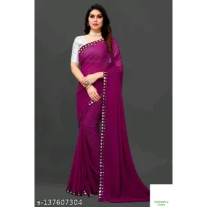 NEW FENCY GEORGETTE CUT WORK SAREE