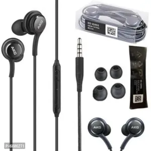Wired AKG earphones with black color